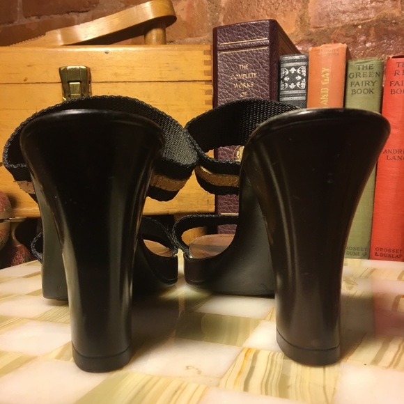 Vintage Renetti Double strap Slide Sandals size 7 - Picture 6 of 8